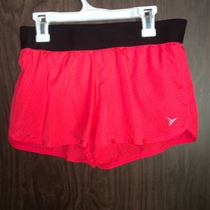 Hot Pink/Coral athletic shorts